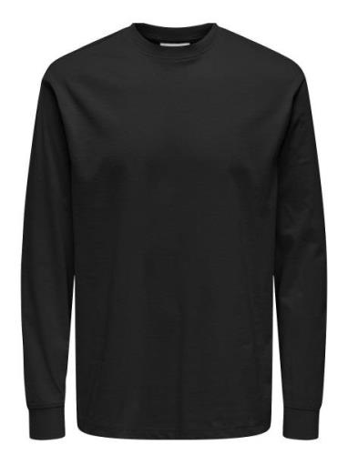 Onsfred Life Ls Tee Noos Tops T-shirts Long-sleeved Black ONLY & SONS