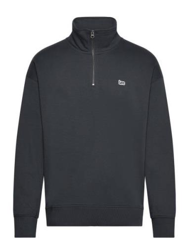 Half Zip Sws Tops Sweat-shirts & Hoodies Sweat-shirts Black Lee Jeans