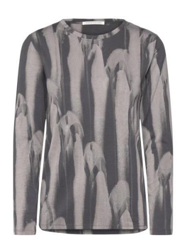 Xenia Tops T-shirts & Tops Long-sleeved Grey Rabens Sal R