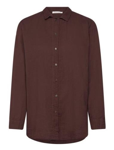 Besime Tops Shirts Long-sleeved Brown Rabens Sal R