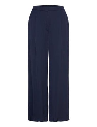 Trousers Ellen Bottoms Trousers Wide Leg Navy Lindex