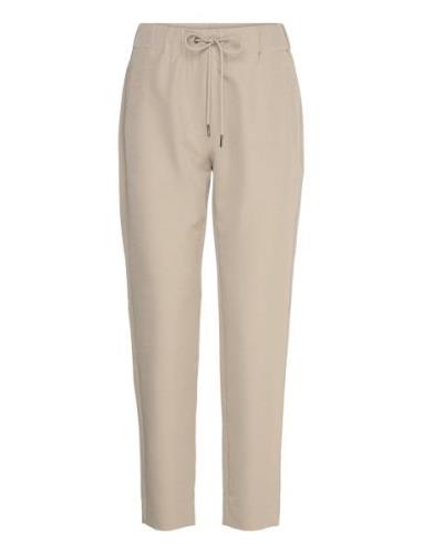 Rubysusbbliwa Pants Bottoms Trousers Straight Leg Beige Bruuns Bazaar