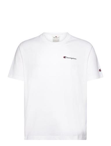 Ss Tee Tops T-shirts Short-sleeved White Champion