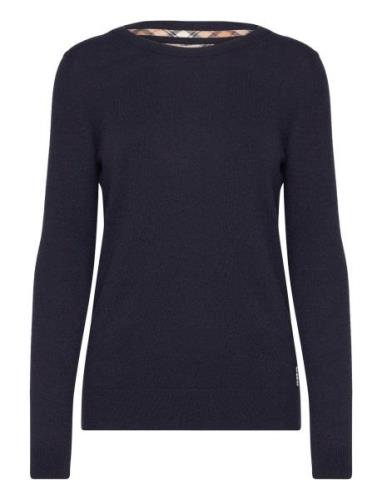 Barbour Pend Crew Knit Tops Knitwear Jumpers Navy Barbour