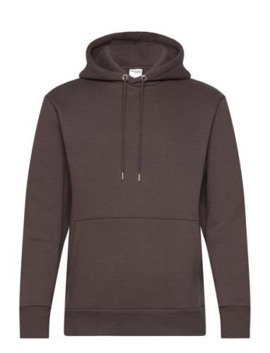 Slhreg-Dan Sweat Hood Tops Sweat-shirts & Hoodies Hoodies Brown Select...