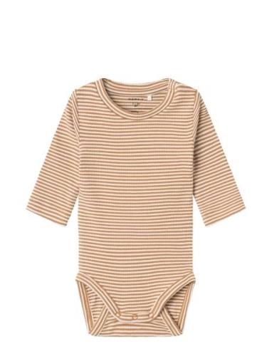 Nbnberro R Ls Body Bodies Long-sleeved Beige Name It