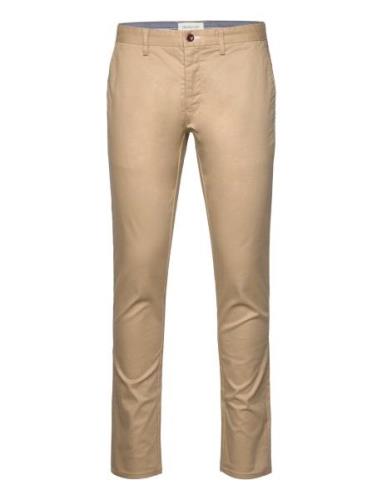 Slim Chinos Bottoms Trousers Chinos Beige GANT