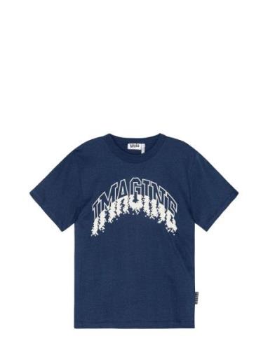 Riley Tops T-shirts Short-sleeved Navy Molo