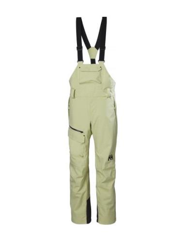 W Powderqueen Bib Pant Sport Sport Pants Yellow Helly Hansen