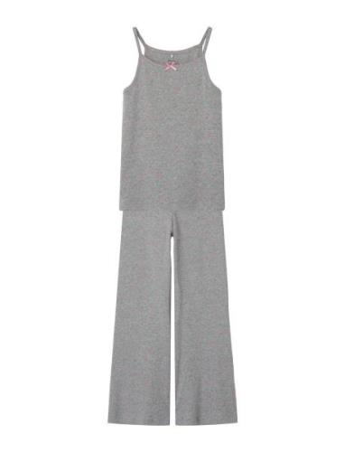 Nkfdinaya Sl Night Set Pyjamas Sett Grey Name It