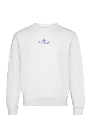 Jumper Regular Tops Sweat-shirts & Hoodies Sweat-shirts White Replay