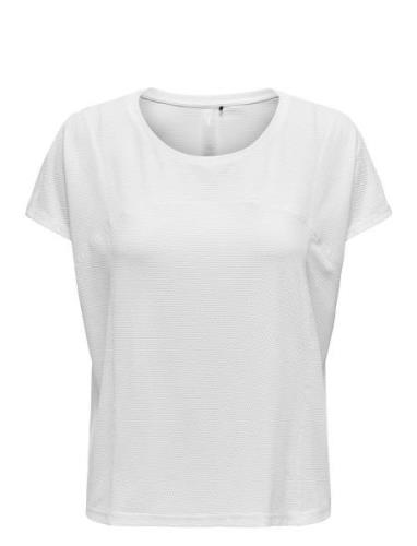 Onpaub-Fia On Ss Bat Loose Tee Tops T-shirts & Tops Short-sleeved Whit...