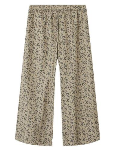 Nmfjasilla Wide Pant Bottoms Trousers Beige Name It