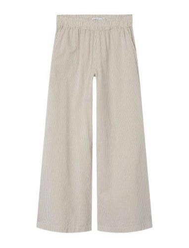 Nkfjelaila Wide Pant Bottoms Trousers Beige Name It