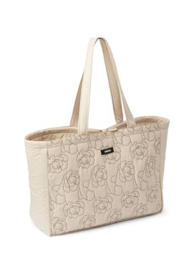 Maxi Tote Bag Shopper Veske Beige Humdakin