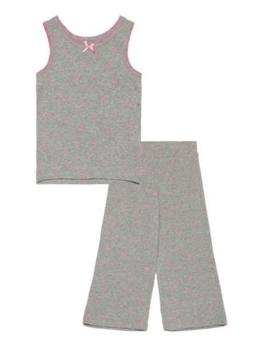 Nmfdinaya Sl Night Set Pyjamas Sett Grey Name It