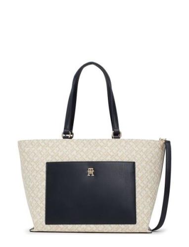 Th Distinct Tote Mono Shopper Veske Navy Tommy Hilfiger