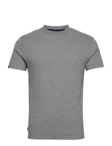 Essential Logo Emb Tee Tops T-shirts Short-sleeved Grey Superdry