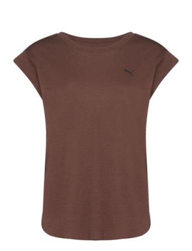 Studio Foundations Tee Sport T-shirts & Tops Short-sleeved Brown PUMA