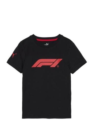 F1 Ess Kids Tee Sport T-shirts Short-sleeved Black PUMA Motorsport