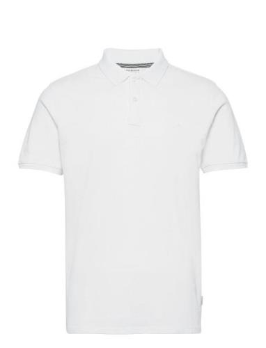 Polo Tee S/S Tops Polos Short-sleeved White Lindbergh