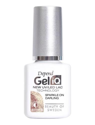 Gel Iq Sparkle On Darling Neglelakk Gel Beige Depend Cosmetic