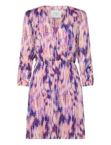 D6Navina Printed Mini Dress Kort Kjole Purple Dante6