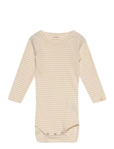 Nbflake Ls Slim Body Lil Bodies Long-sleeved Beige Lil'Atelier