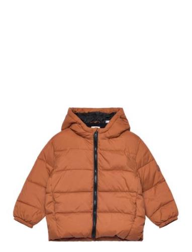 Quilted Jacket Fôret Jakke Orange Mango