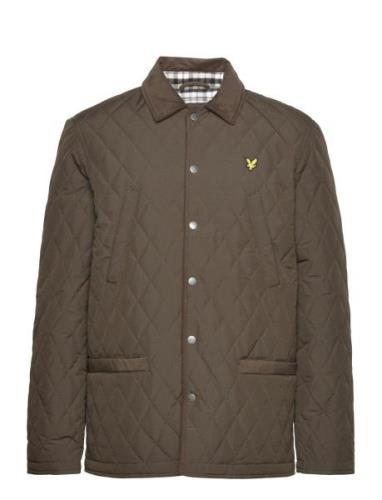 Quilted Jacket Vattert Jakke Khaki Green Lyle & Scott