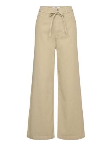 Elijah - Soft Canvas Twill Bottoms Trousers Wide Leg Beige Day Birger ...