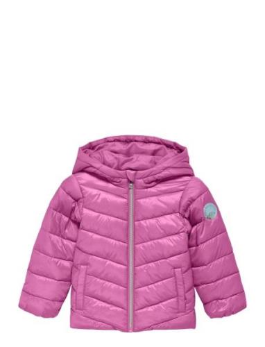 Kmgthea Quilted Jacket Otw Fôret Jakke Pink Kids Only