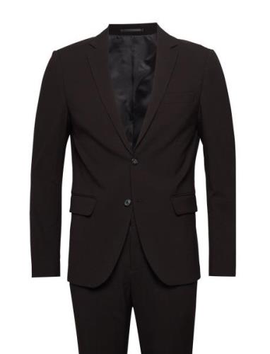 Plain Mens Suit - Normal Length Dress Black Lindbergh