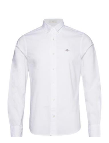 Slim Poplin Shirt Tops Shirts Casual White GANT