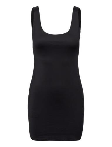 Seamless Dress With Straps Kort Kjole Black Mango