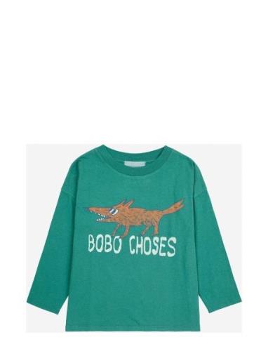 The Clever Fox T-Shirt Tops T-shirts Long-sleeved T-shirts Green Bobo ...