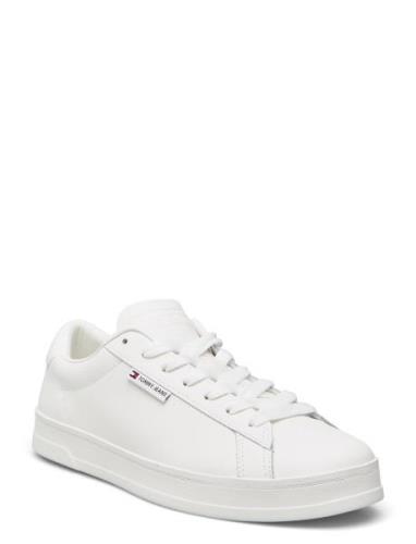 Tjm Leather Low Cupsole Lave Sneakers White Tommy Hilfiger