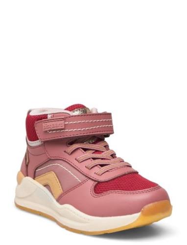 Bisgaard Drake Tex Høye Sneakers Pink Bisgaard