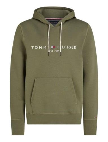 Tommy Logo Hoody Tops Sweat-shirts & Hoodies Hoodies Green Tommy Hilfi...