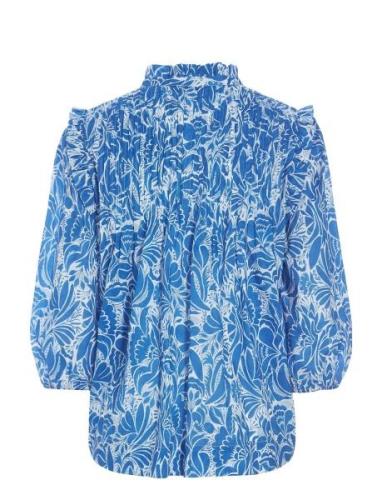 Line Ns Tops Blouses Long-sleeved Blue Dea Kudibal