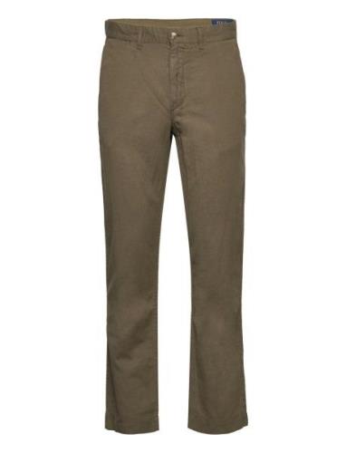 40/2 Linen/Cotton-Stfbedfordp Bottoms Trousers Chinos Khaki Green Polo...