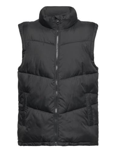 Quilted Gilet Fôret Vest Black Mango