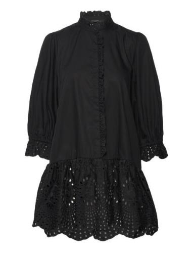 Rosie Daniela Tunic Tops Blouses Long-sleeved Black Bruuns Bazaar