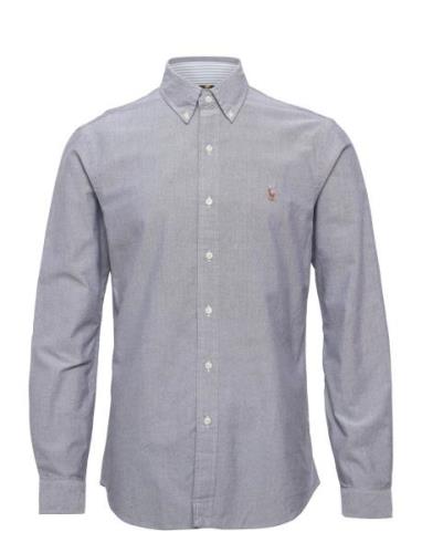 Custom Fit Oxford Shirt Tops Shirts Casual Grey Polo Ralph Lauren