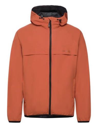 Rømø Lw Rain Jacket - Packable Outerwear Rainwear Rain Coats Orange H2...