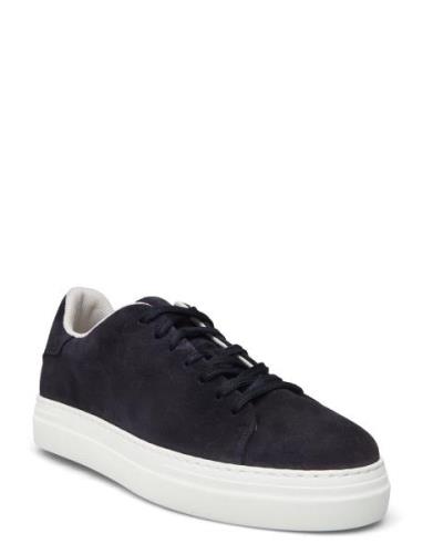 Slhdavid Chunky Suede Sneaker Noos Lave Sneakers Navy Selected Homme