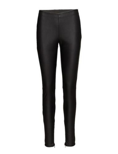 N5724, Nataliasz Leggings Bottoms Trousers Leather Leggings-Bukser Bla...