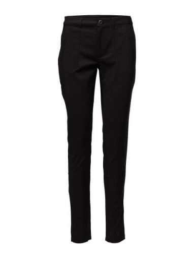 Vera Pant Bottoms Trousers Slim Fit Trousers Black Kaffe