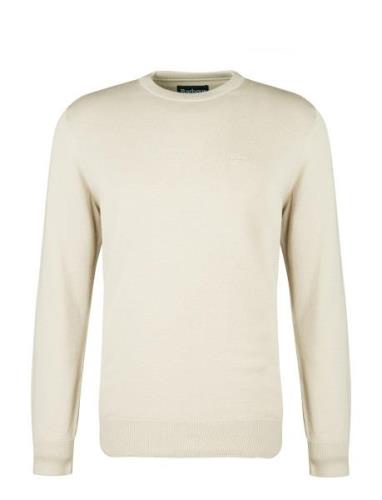 Barbour Pima Cotton Crew Neck Designers Knitwear Round Necks Beige Bar...