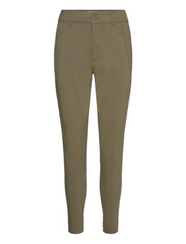 Fqjenny-Pa Bottoms Trousers Slim Fit Trousers Green FREE/QUENT